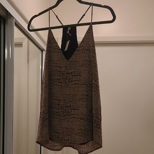 Women's Black Patterned Top